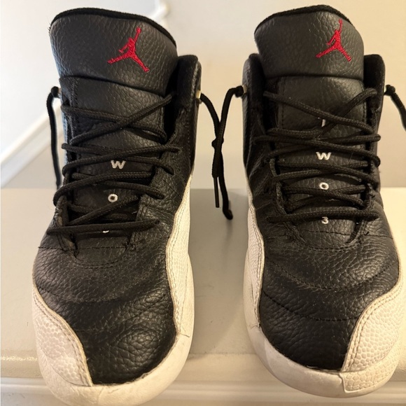 Nike Air Jordan 12 Retro Playoffs Big Kids Shoes Black Size 3Y - Picture 3 of 6